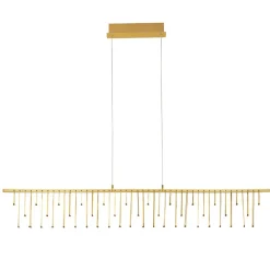 Lampadari Moderni-Selezionato da Mazzolaluce Lampadario led design moderno oro per salotto