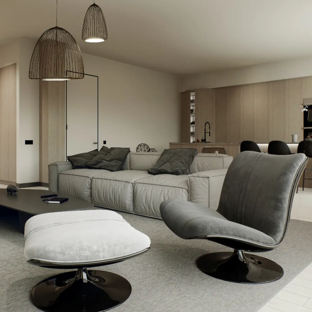 Lampadari Moderni-Selezionato da Mazzolaluce Lampadario led design moderno gabbia di metallo nero per soggiorno