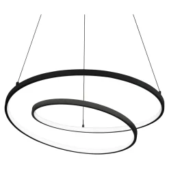 Lampadari Moderni-Ideal Lux Lampadario led design moderno 3000k oz sp d80 nero