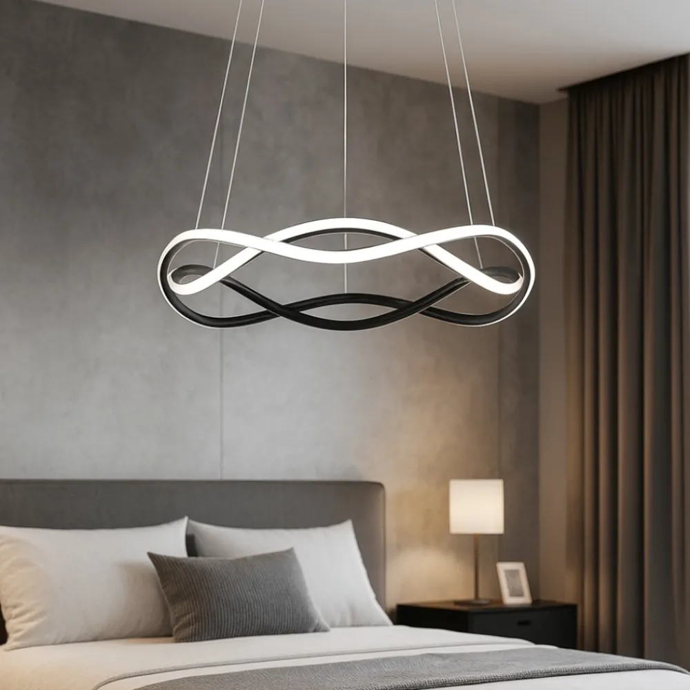 Lampadario Camera Da Letto-Selezionato da Mazzolaluce Lampadario led design per camera da letto nero
