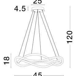 Lampadario Camera Da Letto-Selezionato da Mazzolaluce Lampadario led design per camera da letto nero