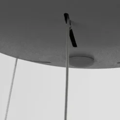 Lampadari Moderni-Selezionato da Mazzolaluce Lampadario led 3000k cerchio grigio 60cm dimmerabile