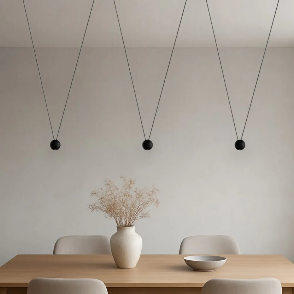 Lampadari Moderni-Selezionato da Mazzolaluce Lampadario led 3000k design moderno ragno nero