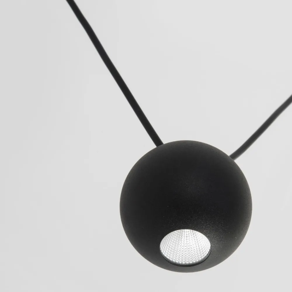 Lampadari Moderni-Selezionato da Mazzolaluce Lampadario led 3000k design moderno ragno nero
