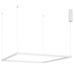 Lampadari Moderni-Selezionato da Mazzolaluce Lampadario led 3000k dimmerabile quadrato 100cm bianco moderno