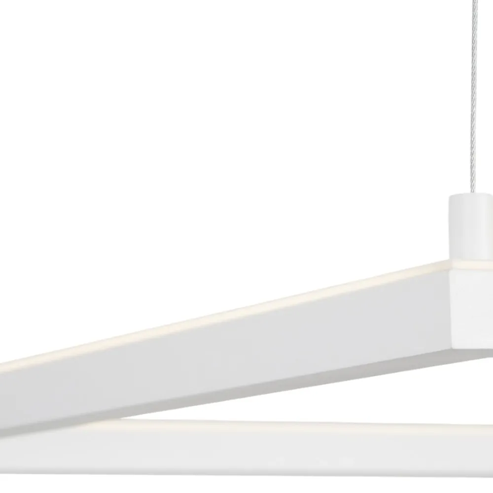 Lampadari Moderni-Selezionato da Mazzolaluce Lampadario led 3000k dimmerabile quadrato 100cm bianco moderno