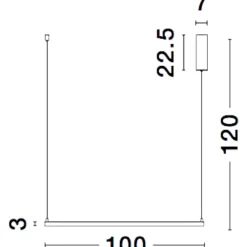 Lampadari Moderni-Selezionato da Mazzolaluce Lampadario led 3000k dimmerabile quadrato 100cm bianco moderno