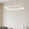 Lampadari Moderni-Affralux Lampadario led 3200k moderno aluring bianco