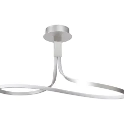 Lampadari Moderni-Selezionato da Mazzolaluce Lampadario led moderno led per soggiorno silver cromo dimmerabile
