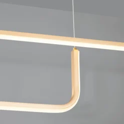 Lampadari Moderni-Selezionato da Mazzolaluce Lampadario led moderno oro design per sala da pranzo