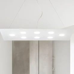 Lampadari Moderni-Affralux Lampadario led moderno per soggiorno flet