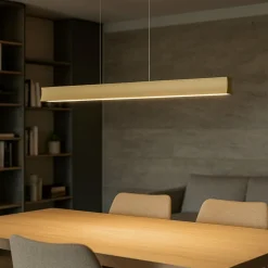 Lampadari Moderni-Selezionato da Mazzolaluce Lampadario led moderno sabbia per soggiorno