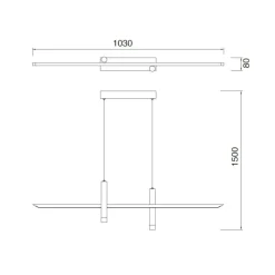 Lampadari Cucina-Selezionato da Mazzolaluce Lampadario led nero per sala da pranzo