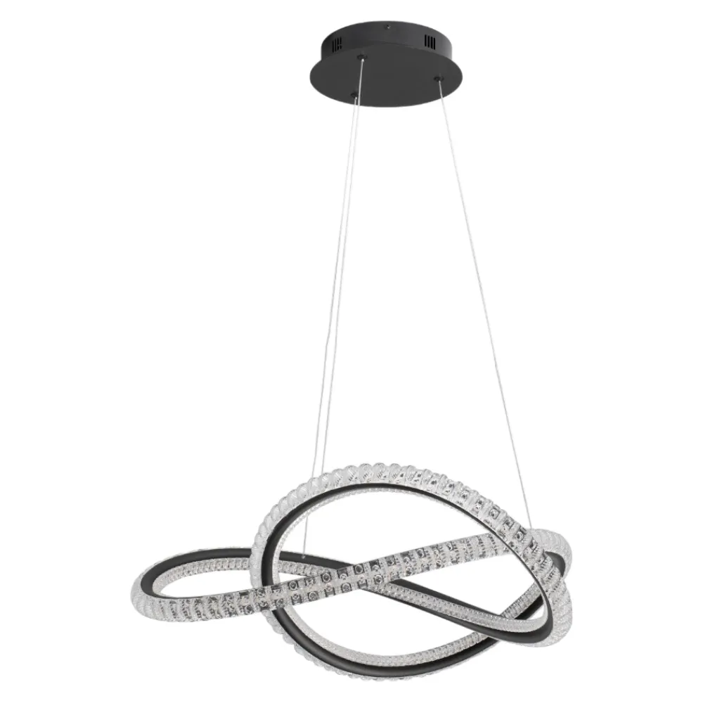 Lampadario Camera Da Letto-Selezionato da Mazzolaluce Lampadario led nero per stanza da letto