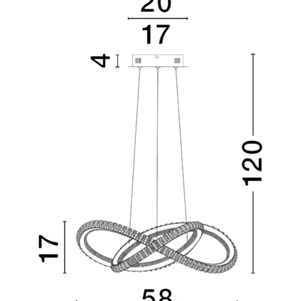 Lampadario Camera Da Letto-Selezionato da Mazzolaluce Lampadario led nero per stanza da letto