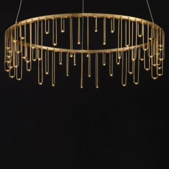 Lampadari Moderni-Selezionato da Mazzolaluce Lampadario led oro ramato stelle cadenti