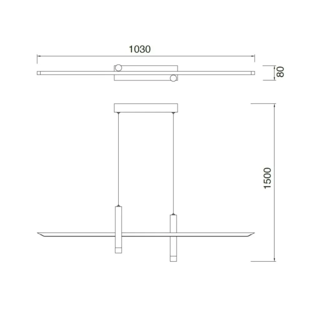 Lampadari Cucina-Selezionato da Mazzolaluce Lampadario led per cucina design bianco oro