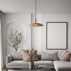 Lampadari Cucina-Selezionato da Mazzolaluce Lampadario led per cucina moderna vetro marrone 40 cm