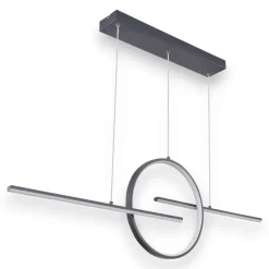 Lampadari Moderni-Selezionato da Mazzolaluce Lampadario led per soggiorno moderno antracite dimmerabile
