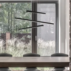 Lampadari Moderni-Selezionato da Mazzolaluce Lampadario led per soggiorno moderno 3000k nero