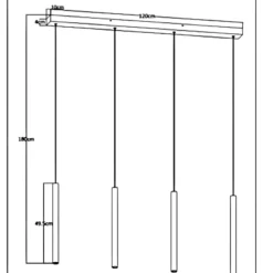 Lampadari Cucina-Selezionato da Mazzolaluce Lampadario led per tavolo pranzo cucina nero 16w 3000k dimmerabile