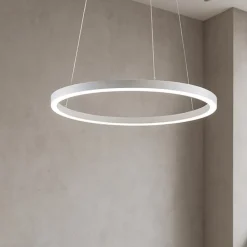 Lampadari Moderni-Vivida International Lampadario led 60 38w 3000k cerchio bianco moderna vivida hurricane