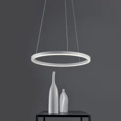 Lampadari Moderni-Vivida International Lampadario led 60 38w 3000k cerchio bianco moderna vivida hurricane