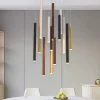 Lampadari Moderni-Selezionato da Mazzolaluce Lampadario led 84w 3000k cilindri multicolor per soggiorno moderno