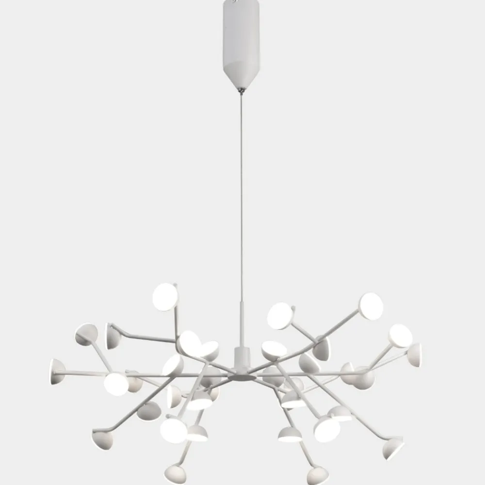 Lampadari Moderni-Selezionato da Mazzolaluce Lampadario led 100w 3000k design moderno bianco per soggiorno