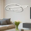 Lampadari Moderni-Selezionato da Mazzolaluce Lampadario led 52w 3000k dimmerabile grigio per soggiorno moderno