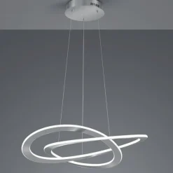 Lampadari Moderni-Selezionato da Mazzolaluce Lampadario led 52w 3000k dimmerabile grigio per soggiorno moderno
