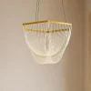 Lampadari Moderni-Selezionato da Mazzolaluce Lampadario led 35w 3000k dorato design moderno
