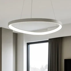 Lampadari Moderni-Vivida International Lampadario led 60w 3000k 4000k design moderno vivida lifering bianco 81cm