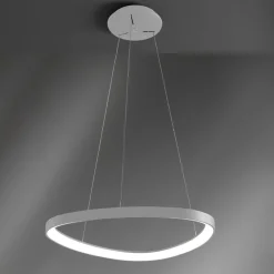 Lampadari Moderni-Vivida International Lampadario led 60w 3000k 4000k design moderno vivida lifering bianco 81cm