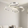 Lampadari Moderni-Selezionato da Mazzolaluce Lampadario led 52w 3000k moderno grigio dimmerabile per soggiorno