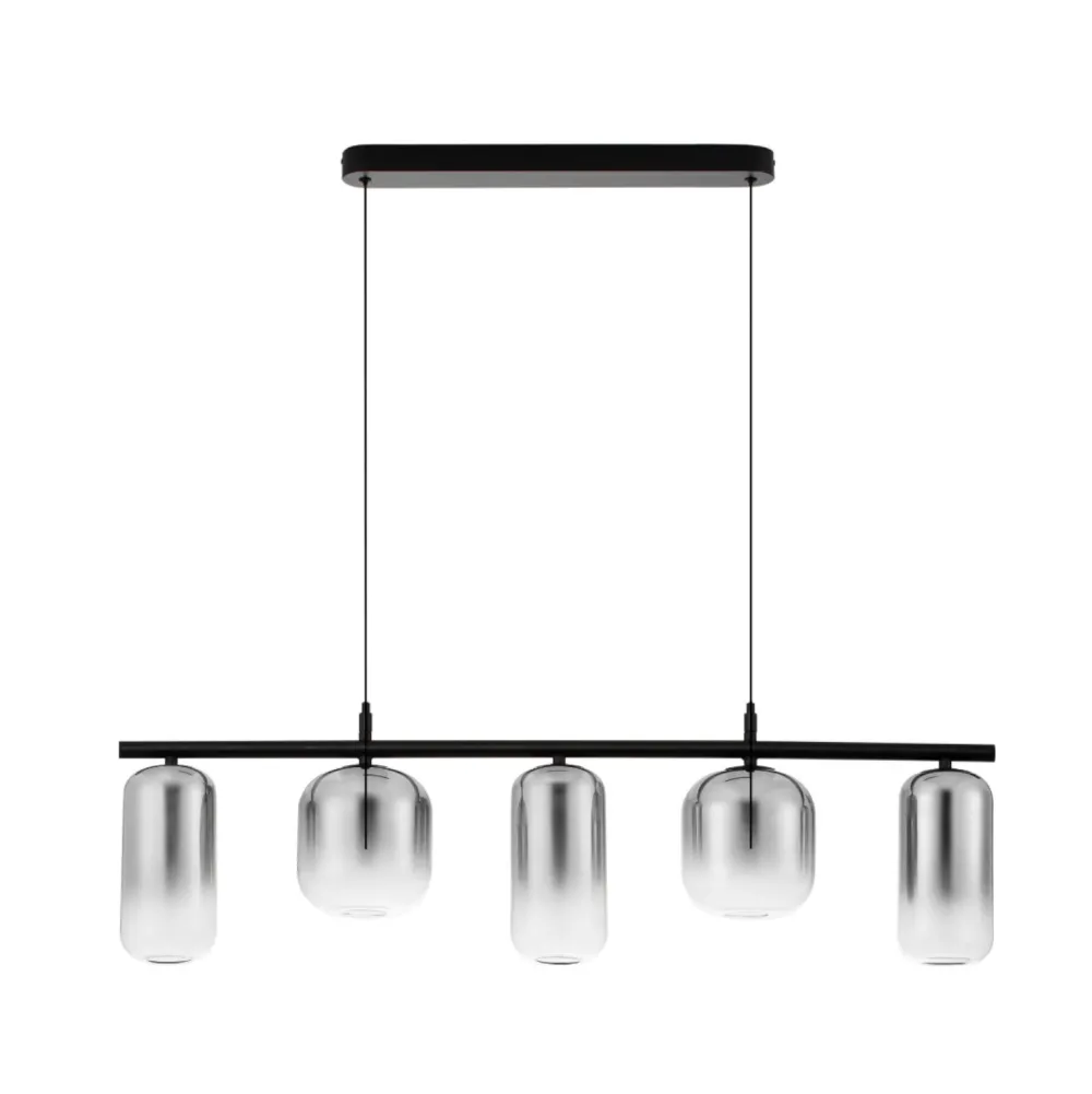 Lampadari Moderni-Selezionato da Mazzolaluce Lampadario led 19w 3000k moderno vetri fume per soggiorno