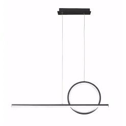 Lampadari Moderni-Selezionato da Mazzolaluce Lampadario led 30w 3000k nero moderno per soggiorno