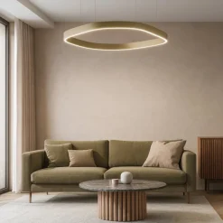 Lampadari Moderni-Gea Luce Lampadario led 60w 3000k verde criseide quadrato