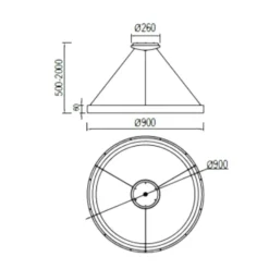 Lampadari Moderni-Selezionato da Mazzolaluce Lampadario led 75w moderno cerchio oro 90cm da 2700k a 5000k con telecomando
