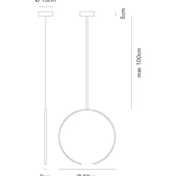 Lampadari Moderni-Vivida International Lampadarioled 30w particolare moderno nero olympic