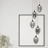 Lampadari Moderni-Selezionato da Mazzolaluce Lampadario 5 luci moderno led 3000k vetro