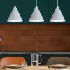 Lampadari Cucina-Selezionato da Mazzolaluce Lampadario 3 luci pendenti bianco coni