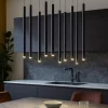 Lampadari Cucina-Selezionato da Mazzolaluce Lampadario 10 luci pendenti nero per tavolo sala da pranzo cucina