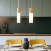 Lampadari Cucina-Selezionato da Mazzolaluce Lampadario 2 luci per isola cucina bianco legno
