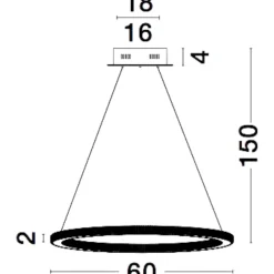 Lampadari Moderni-Selezionato da Mazzolaluce Lampadario luxury per soggiorno cerchio oro led stile contemporaneo