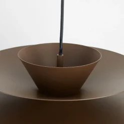 Lampadari Cucina-Selezionato da Mazzolaluce Lampadario marrone caffe design per tavolo cucina sala da pranzo