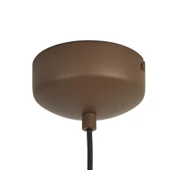 Lampadari Moderni-Selezionato da Mazzolaluce Lampadario marrone led per ristoranti design moderno fonoassorbente