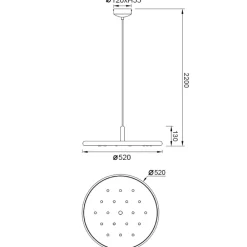Lampadari Moderni-Selezionato da Mazzolaluce Lampadario marrone led per ristoranti design moderno fonoassorbente