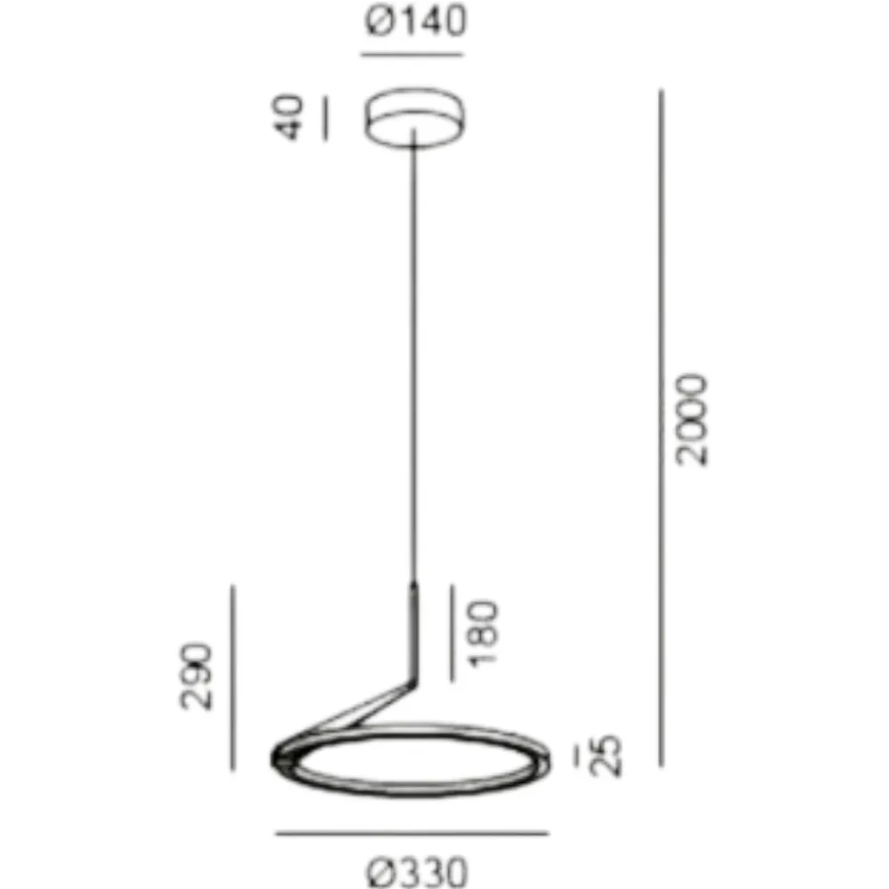 Lampadari Moderni-Vivida International Lampadario meridiana sabbia led 17w 3000k 4000k vivida moderno