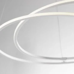 Lampadari Moderni-Selezionato da Mazzolaluce Lampadario moderno anelli intrecciati bianco led 3000k